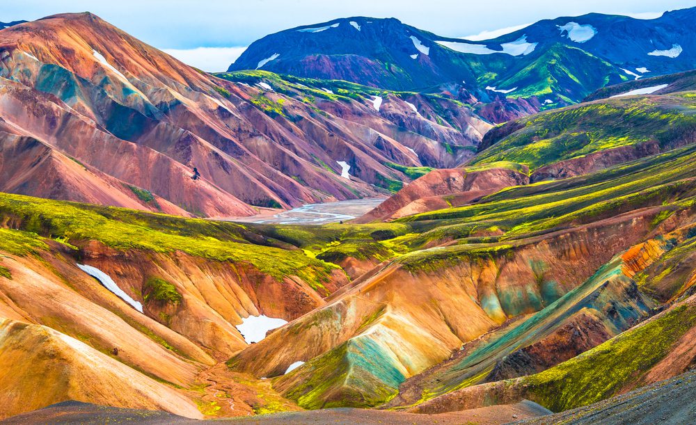 Montanhas Landmannalaugar / foto de neurobit / Shutterstock