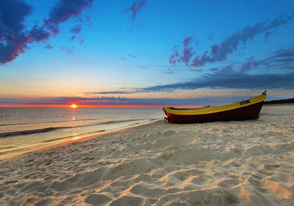 barco na praia, Saidia