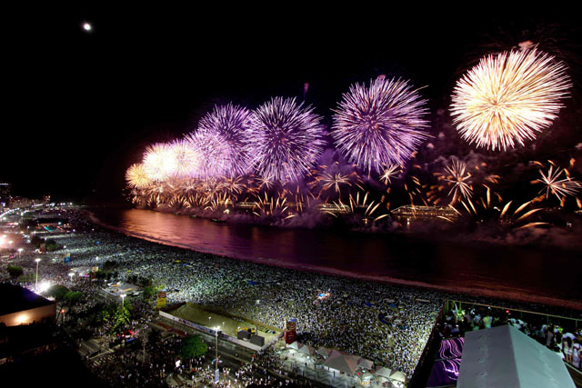 Réveillon é em Copacabana