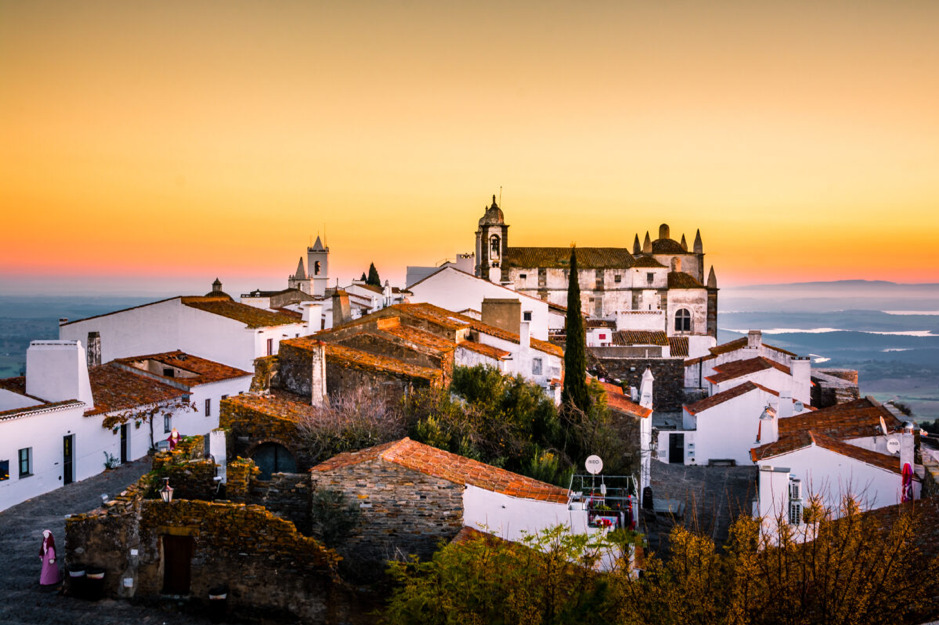 pôr do sol em Monsaraz