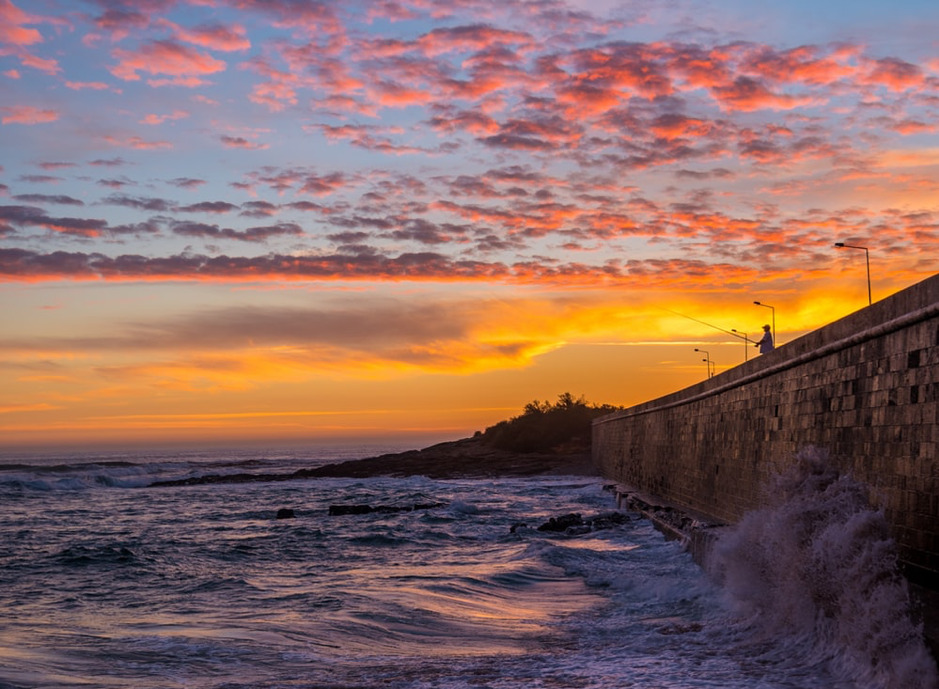 pôr do sol em Portugal