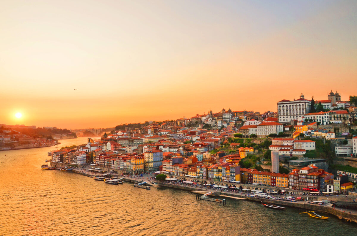 pôr do sol na Ponte D. Luís, Porto