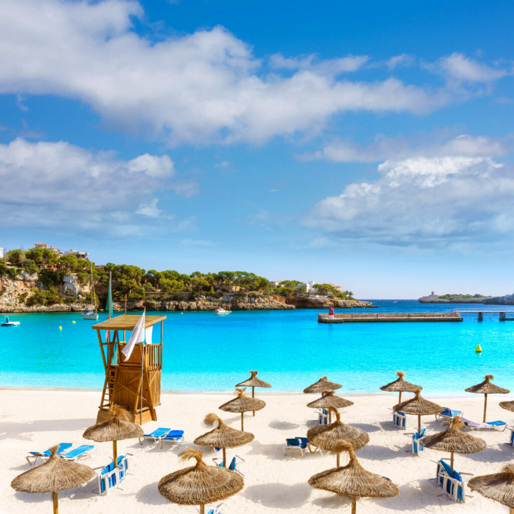 Majorca Porto Cristo beach in Manacor at Mallorca