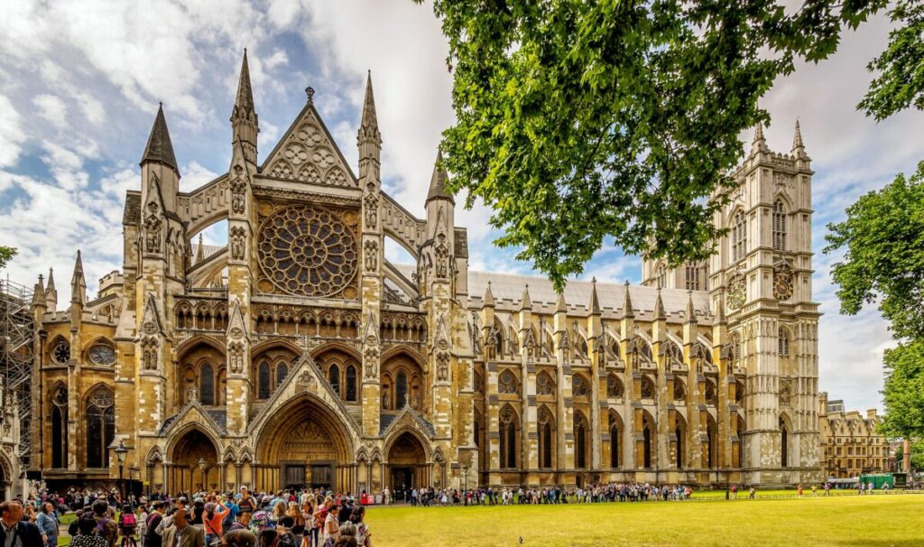 top 10 grátis em londres fachada da abadia de westminster