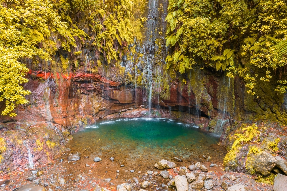 cascata das 25 fontes, madeira
