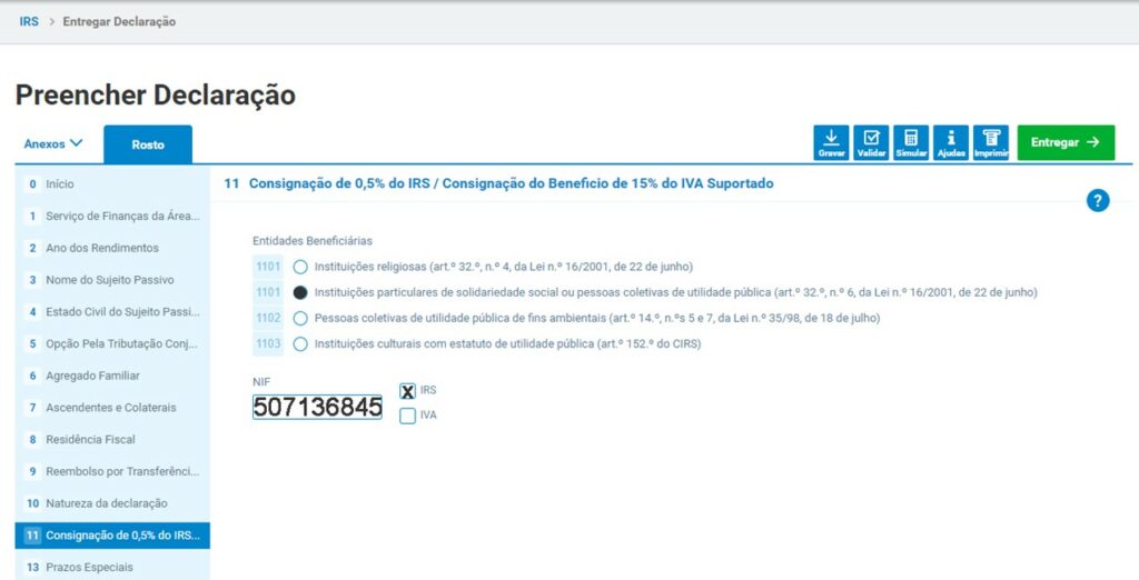 próximo destino da consignação do seu irs: ongd helpo