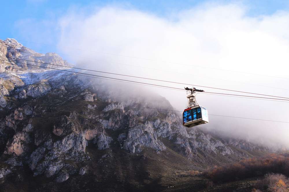 Elétrico Fuente Dé, Picos da Europa, Espanha