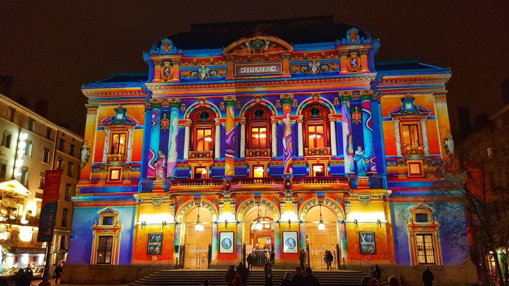festival de luzes, lyon, frança