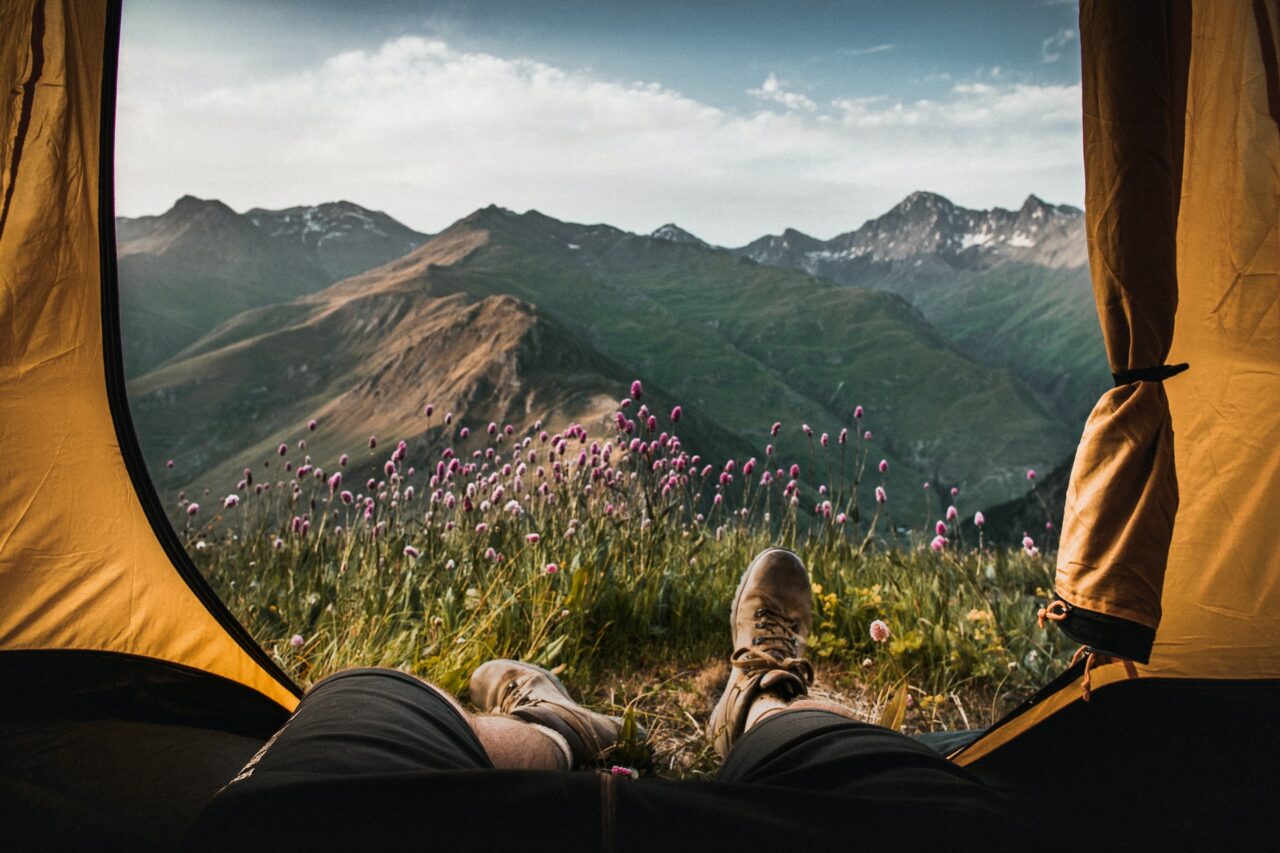 campismo com vista para a natureza, turismo sustentável