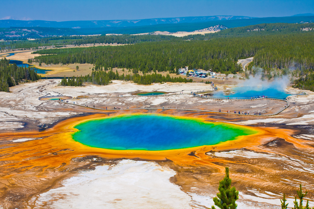 Grans Prismatic Spring, Wyoming, Estados Unidos da América
