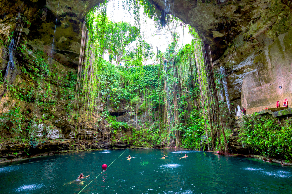 cenote ik kil, méxico