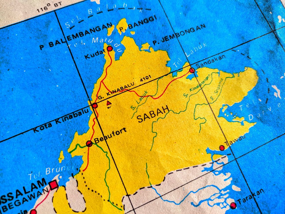 Mapa de Sabá, Malásia