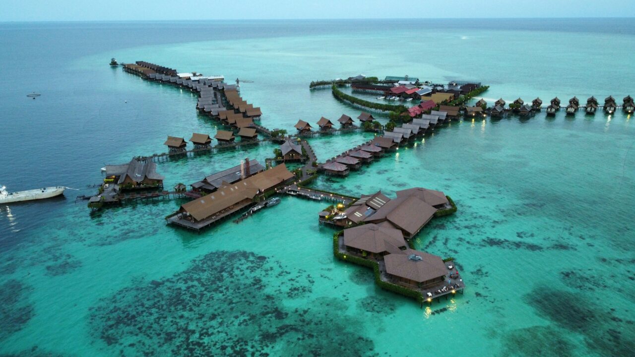 Resort no oceano