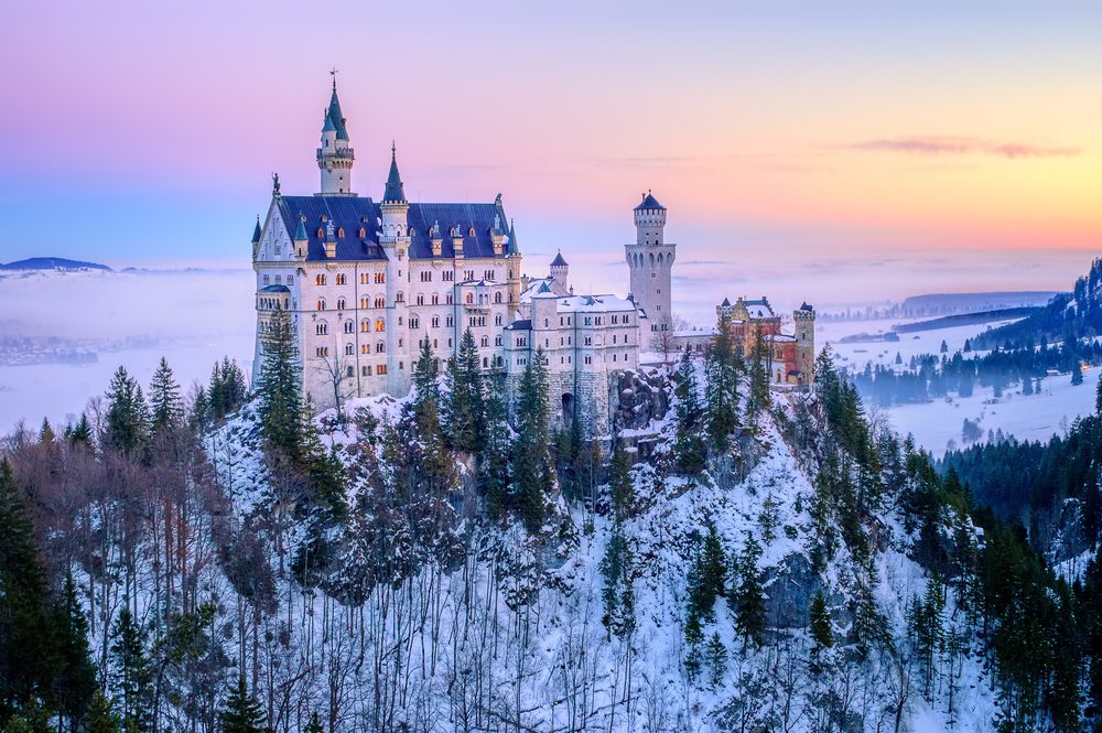 Castelo de Neuschwanstein, Alemanha, Lugares Mágicos Inverno