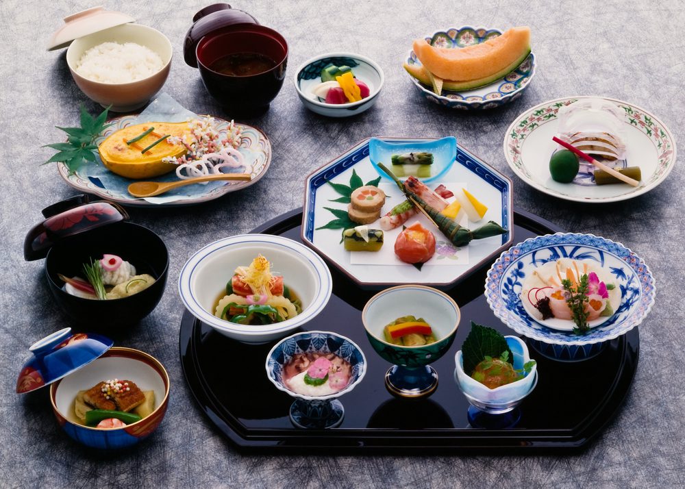 culinária japonesa kaiseki