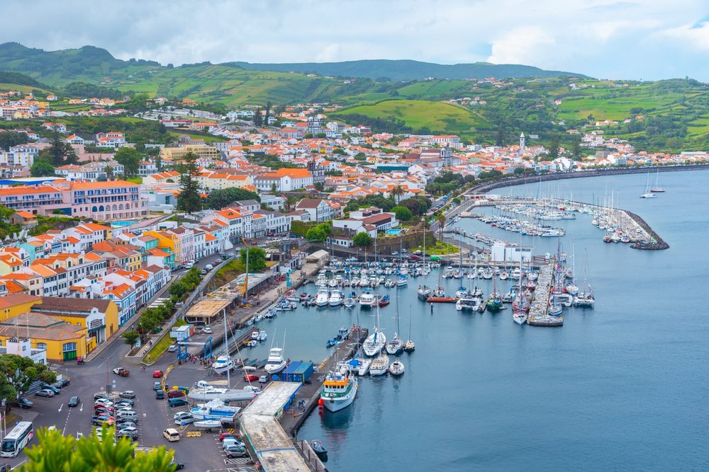 Cidade da Horta, Faial, Açores, Inverno