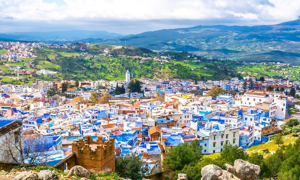 Vista da Mesquita Espanhola, Marrocos
