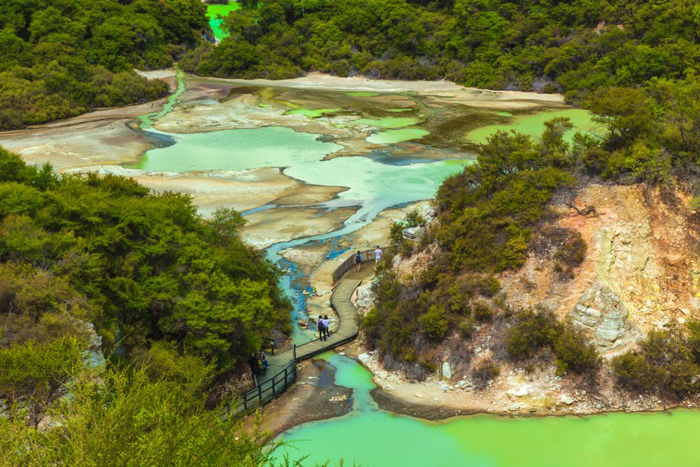 Wai O Tapu, Ilha Norte, Nova Zelândia, Onde viajar segundo o seu signo em 2026