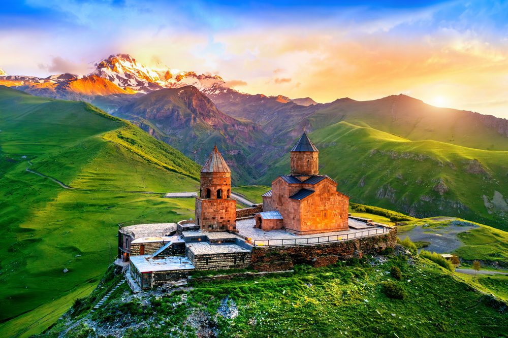 Igreja de Gergeti / foto de Guitar photographer / Shutterstock